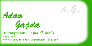 adam gajda business card